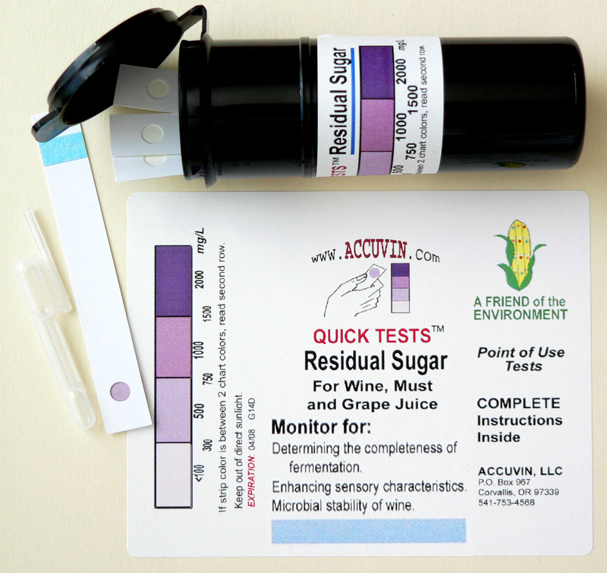 accuvin residual sugar 10 test