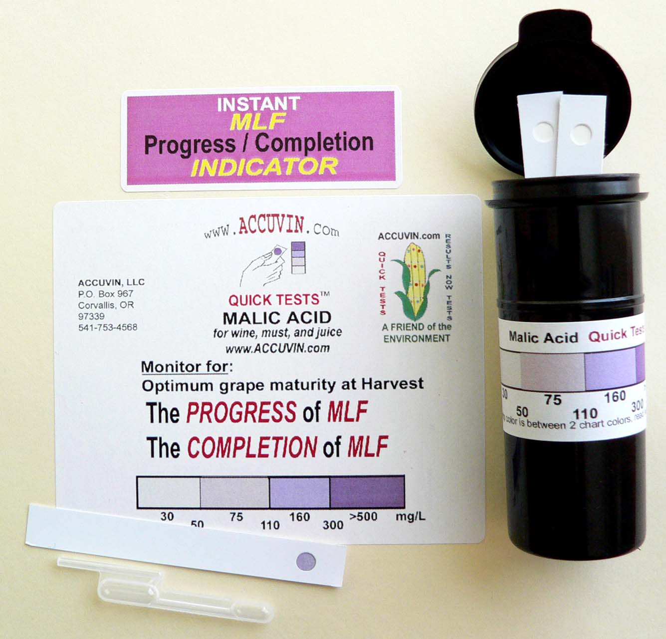Accuvin Malic Acid Test Kit 10 test